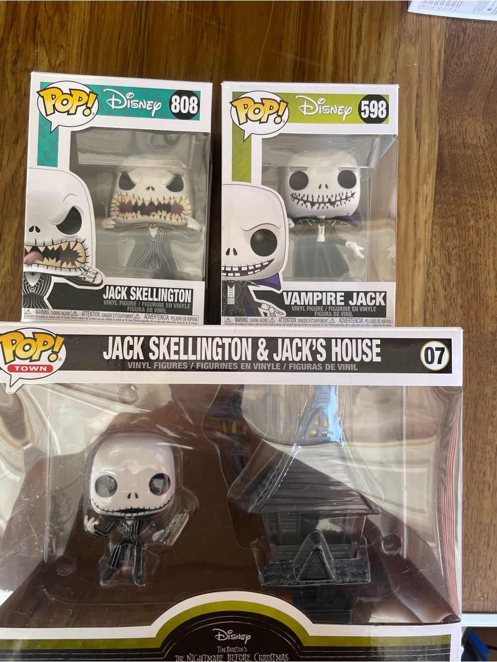 Funko Pop Disney Jack Skellington Trio - Black, White, Gray